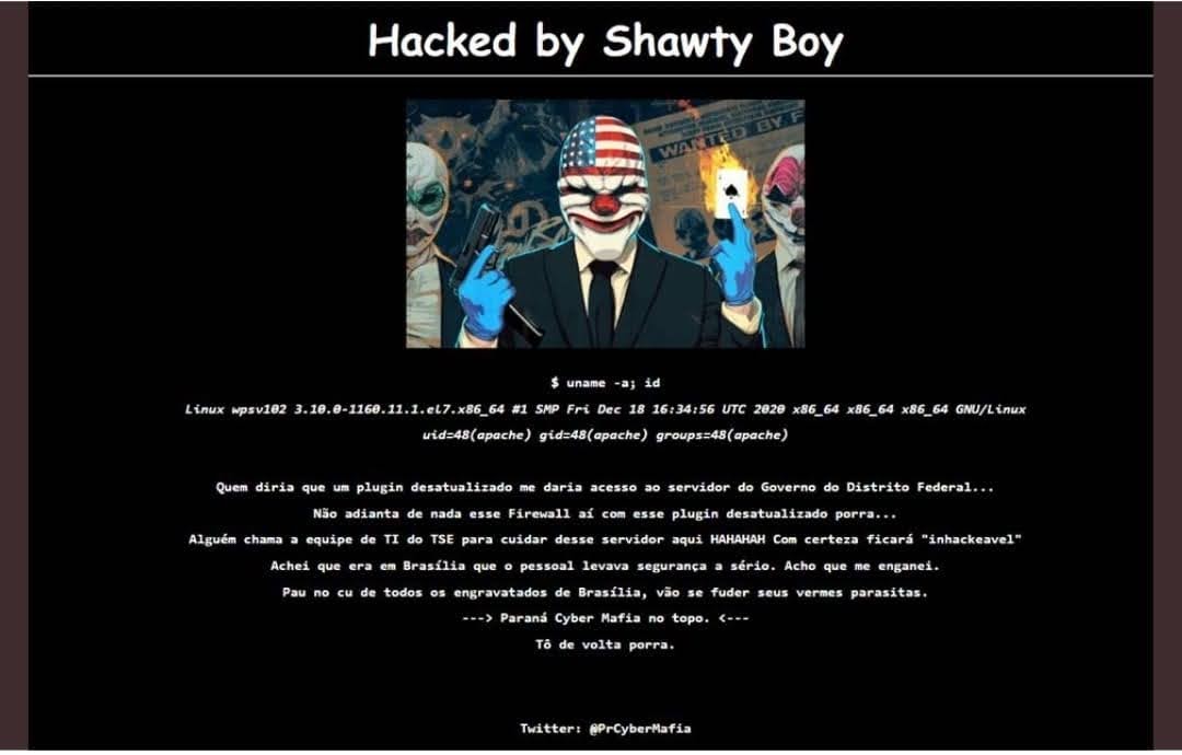 Hackers invadem sites do GDF: “Vermes parasitas”