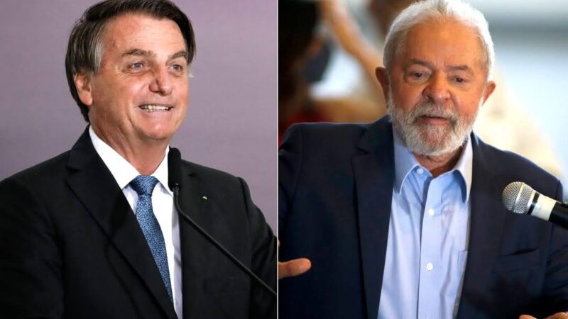 Diminui diferença entre Lula e Bolsonaro, aponta pesquisa FSB/BTG