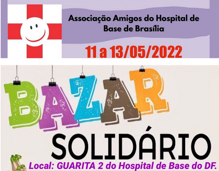 Hospital de Base realizará Bazar Solidário para ajudar pacientes carentes