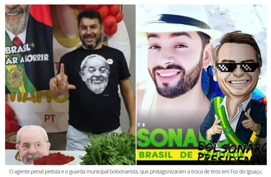 Intolerância mata petista e deixa bolsonarista gravemente ferido no Paraná￼