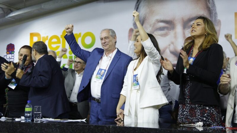 Sem anunciar vice, PDT lança oficialmente Ciro Gomes como candidato à Presidência da República