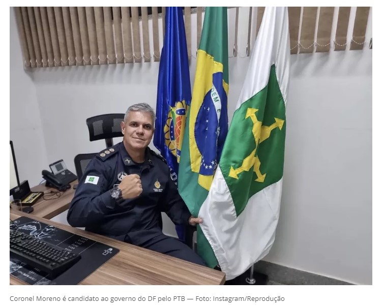 PTB oficializa candidatura de coronel Moreno ao governo do DF￼