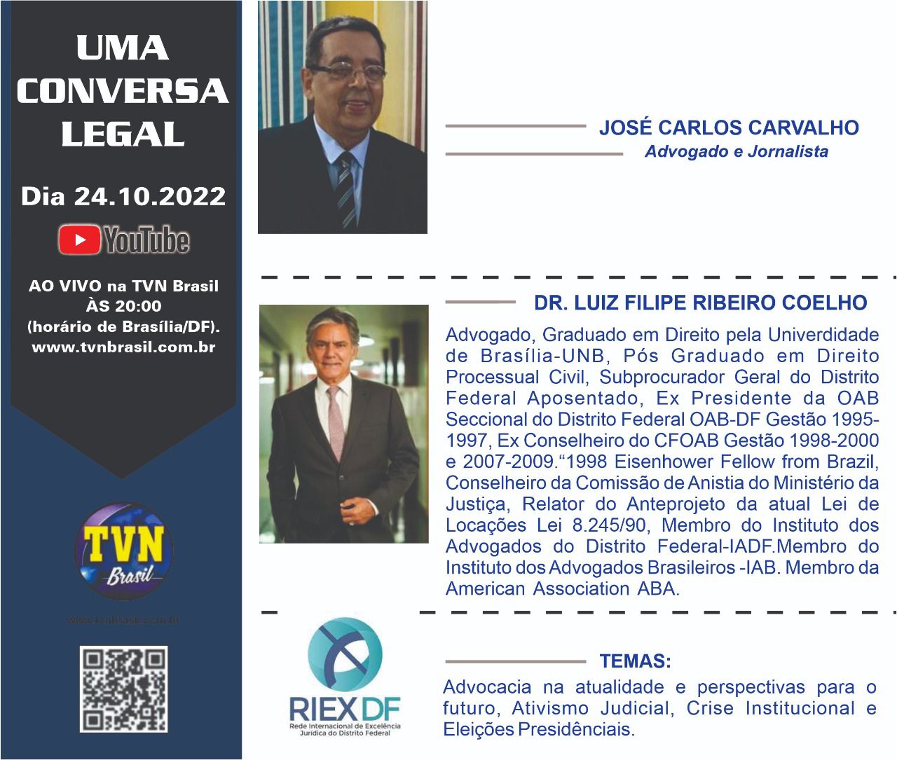 Uma conversa legal – AO VIVO – TVN Brasil