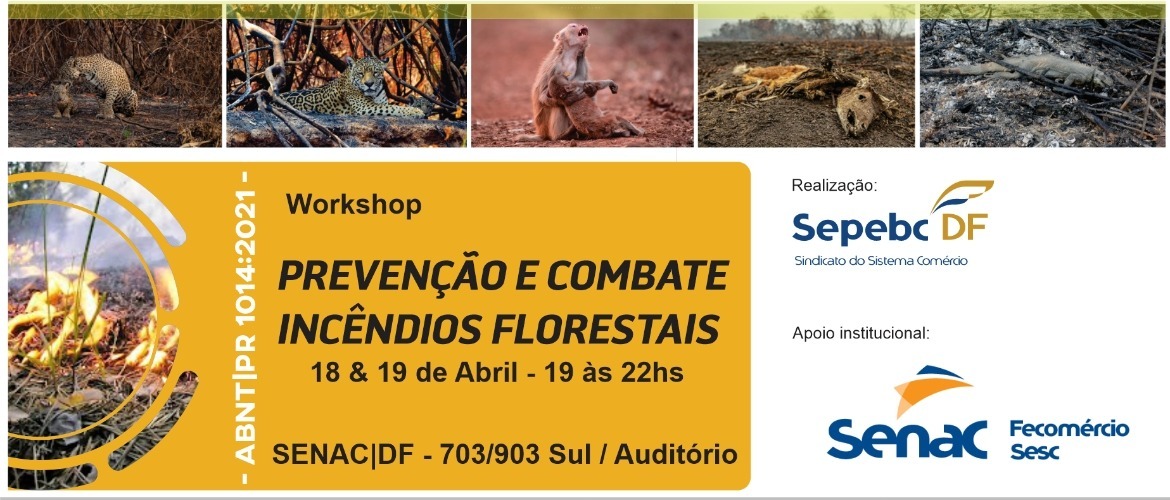 Brasília terá o primeiro WORKSHOP – PREVENÇÃO E COMBATE INCÊNDIOS FLORESTAIS