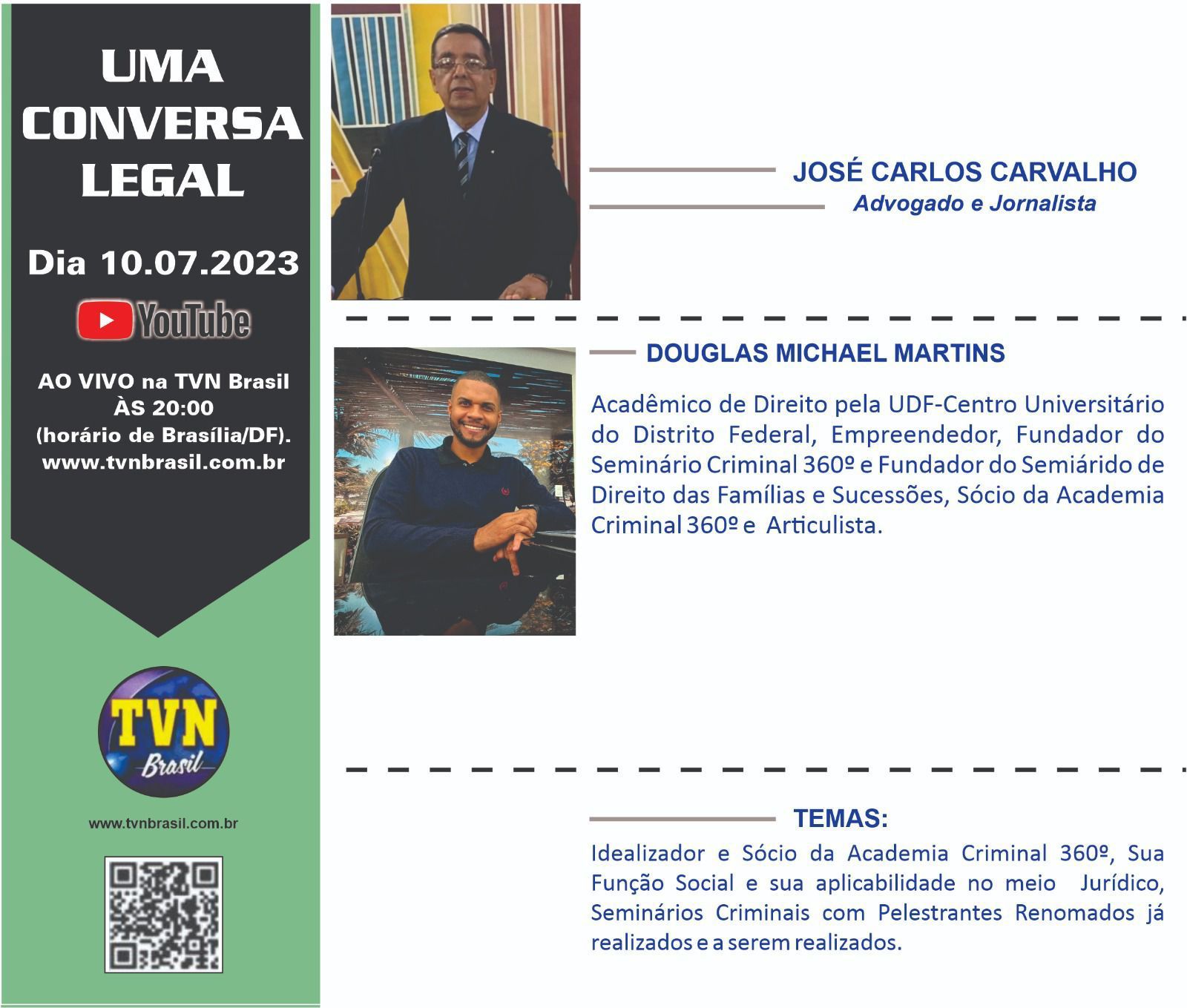 CONFIRA HOJE: uma conversa legal com Dr. José Carlos