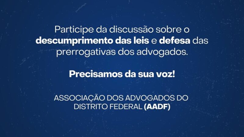 Advogados chegou sua hora de reivindicar