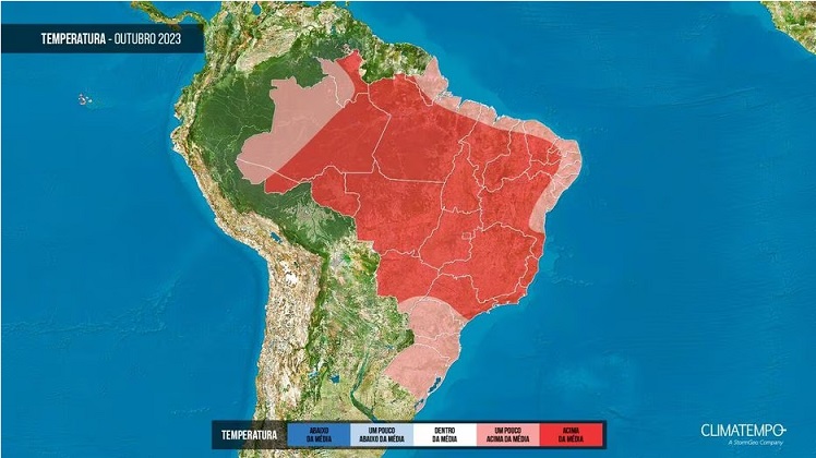 Teremos mais ondas de calor extremo em outubro? Confira previsão para todo o País