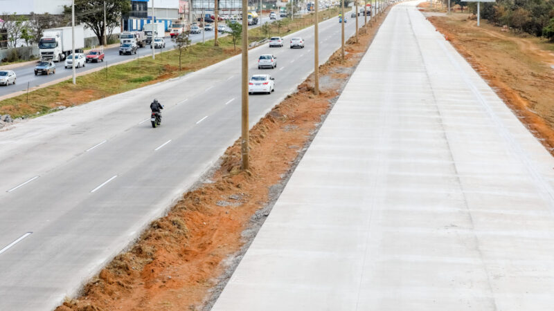 Nova Estrutural é a primeira via totalmente em concreto no DF