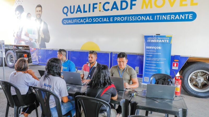 Mais de 800 vagas disponíveis para o programa de capacitação QualificaDF Móvel