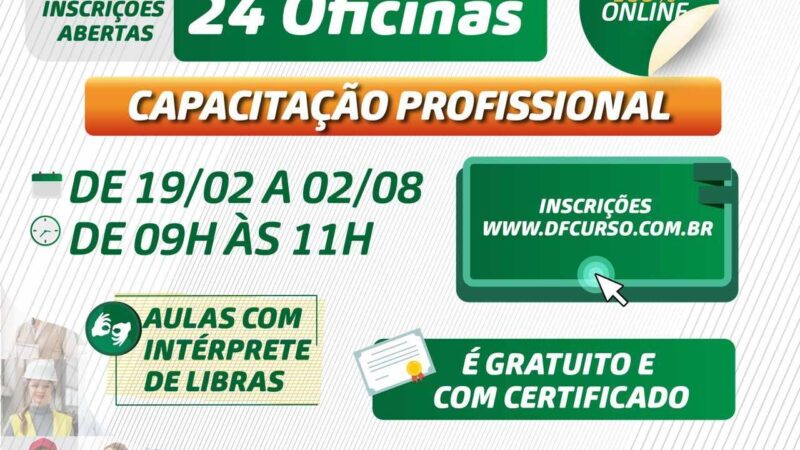 DF Curso –  Cursos on-line 100% Gratuitos com certificado.