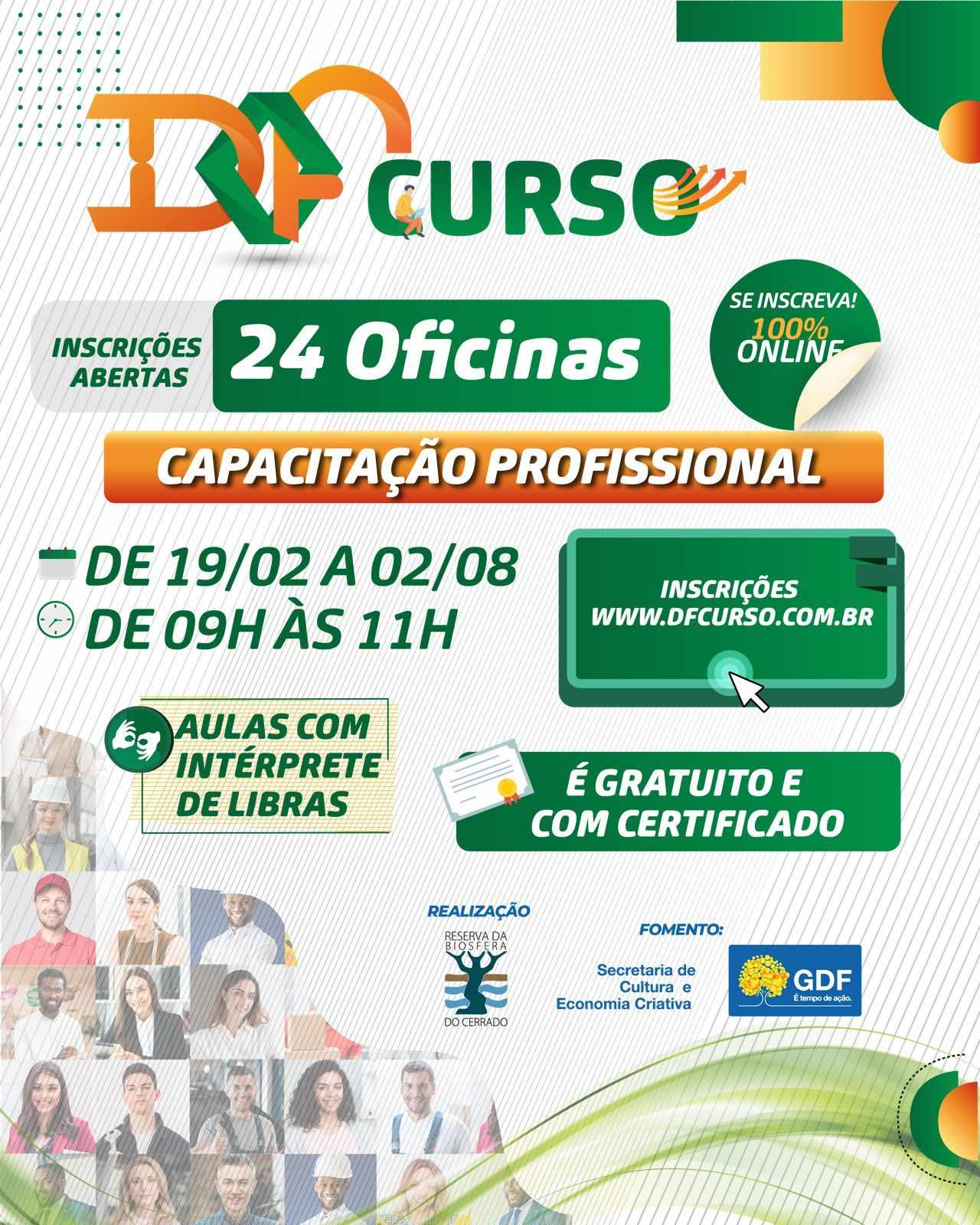 DF Curso –  Cursos on-line 100% Gratuitos com certificado.