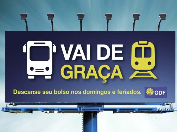 Vai de Graça! Transporte gratuito no DF ganha nome e publicidade