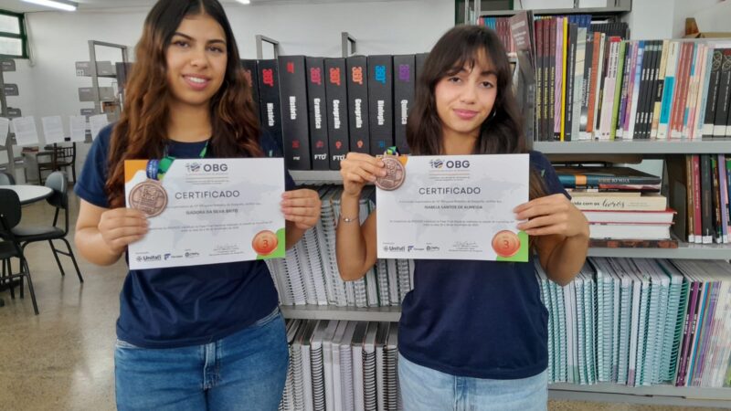 Alunas do CEM Urso Branco são medalhistas na Olimpíada de Geografia