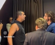 Clima tenso entre Luís Miranda e Marco Vicenzo em encontro político