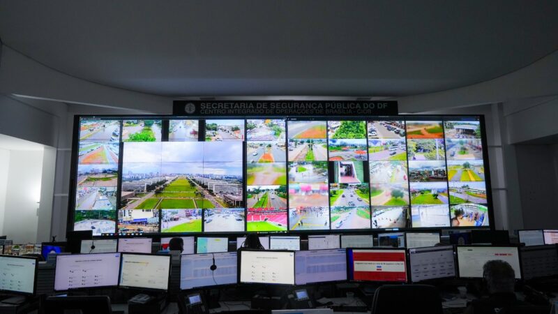 Plataforma DF 360 integra câmeras públicas e privadas em sistema único de monitoramento no Distrito Federal